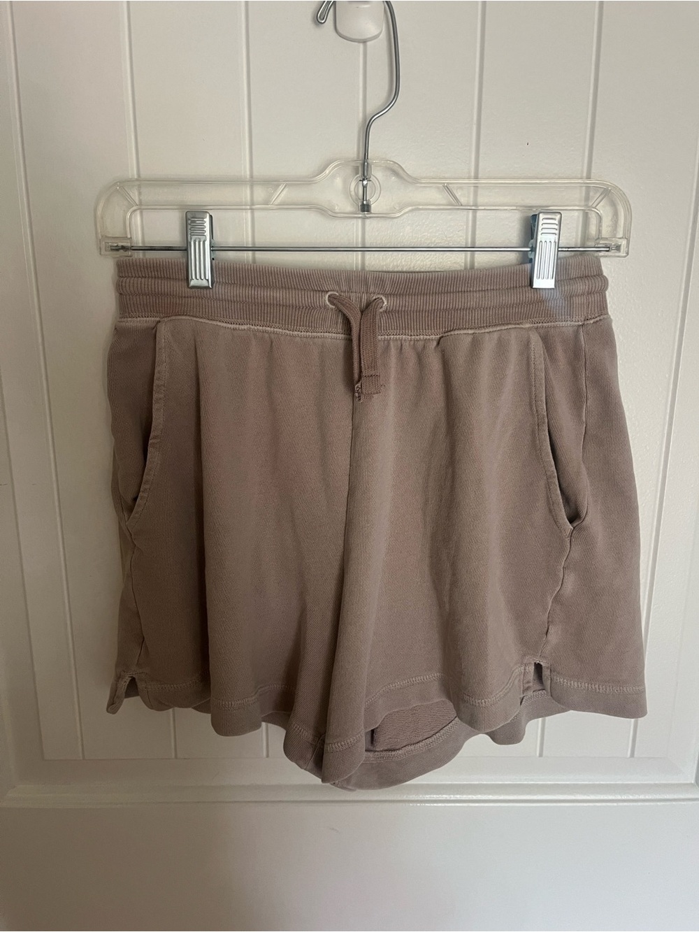 Old Navy Taupe Drawstring Athletic Shorts